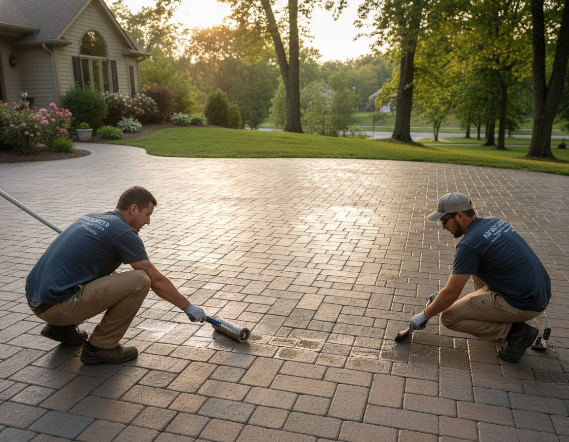 Concrete Paver Sealing In Lewis Center